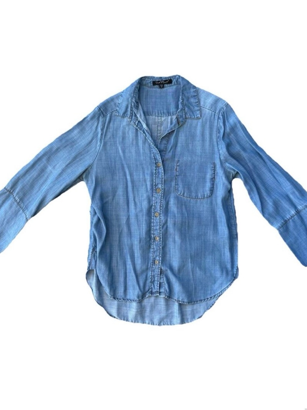 Velvet Heart Light Blue Denim-Style Button Down Shirt